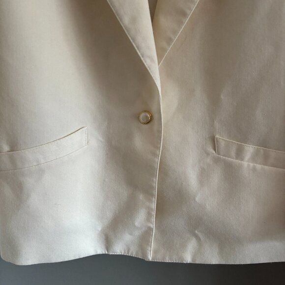Vintage 80s Cream Blazer - Picture 9 of 10